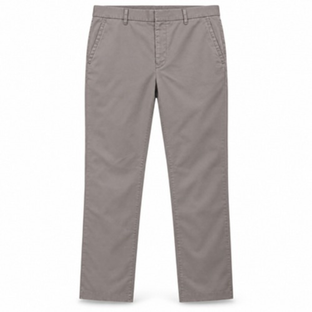 Bonobos Men's 33x32 Gray Cotton Chino Pants Straight Leg Flat Front